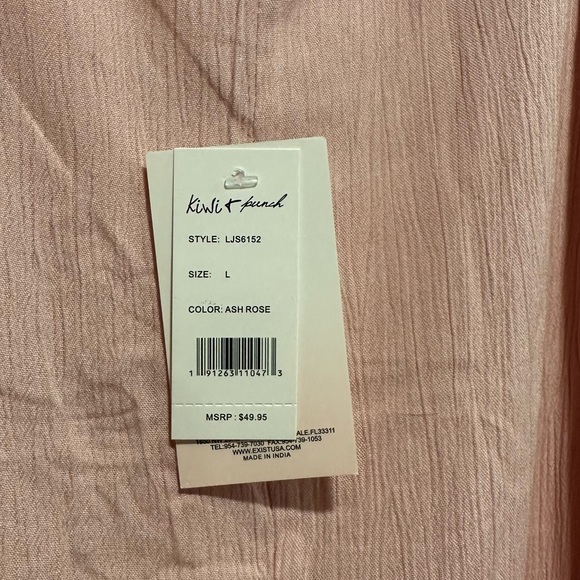 Kiwi & Punch (Salty Lemon) Spaghetti Strap Split Leg Jumpsuit - Picture 4 of 7